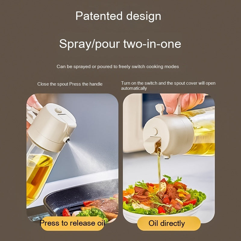 470ML Olive Oil Sprayer Dispenser For Cooking Spray Kitchen Oil Bottle For Air Fryer