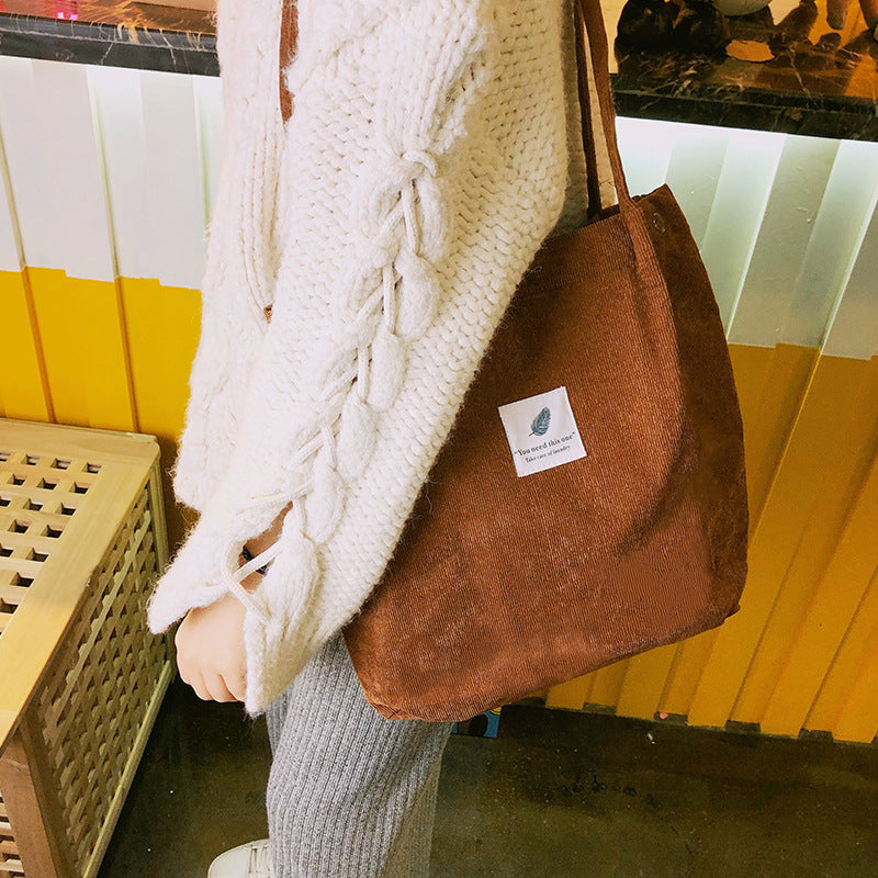 The Trend Of Thickened Diagonal Canvas Ladies Bags